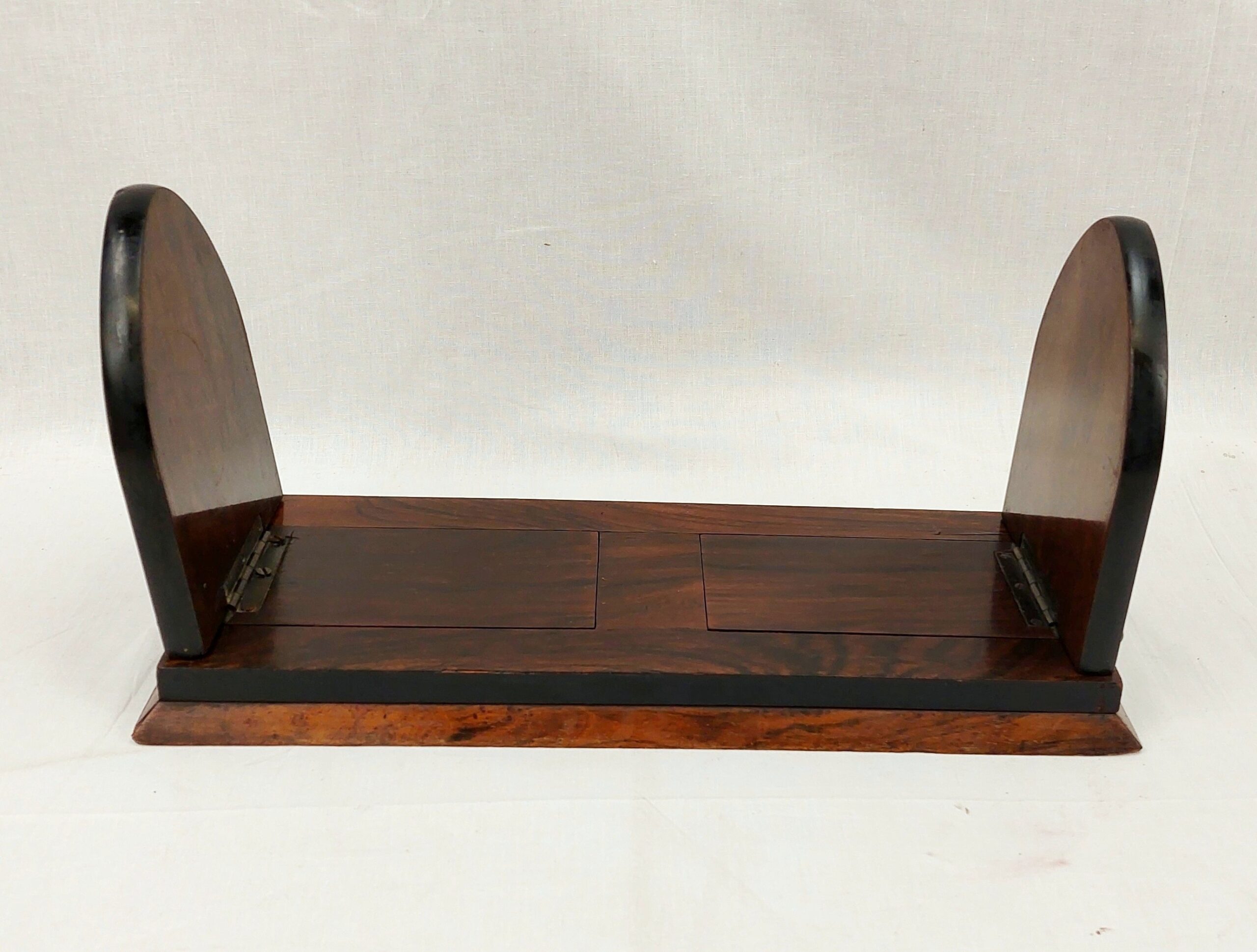 Victorian Folding Book Ends With Agate Cabochon And Gilt Metal Fittings - Image 7