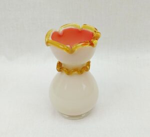 Victorian Uranium Vaseline Glass Vase