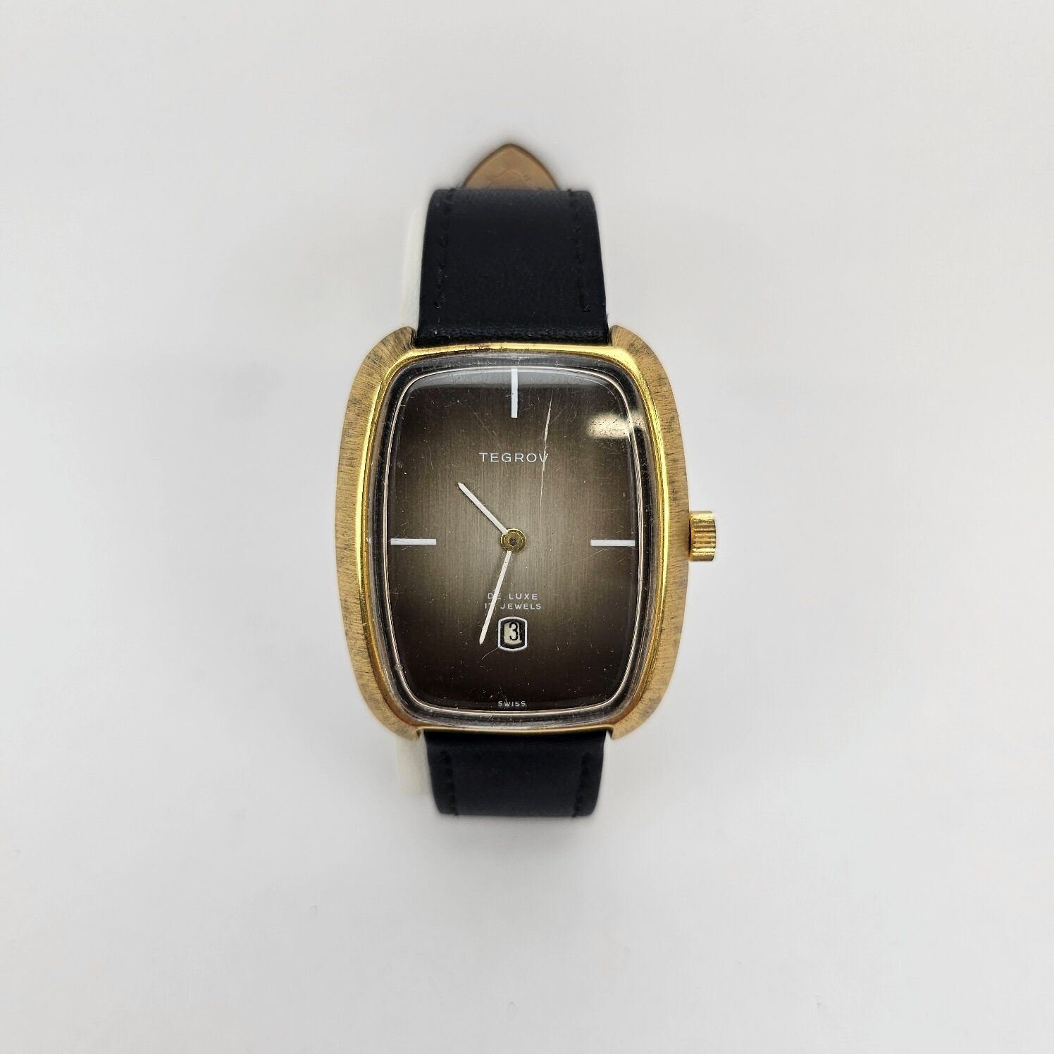 Vintage Circa 1970 Tegrov Gents Wristwatch