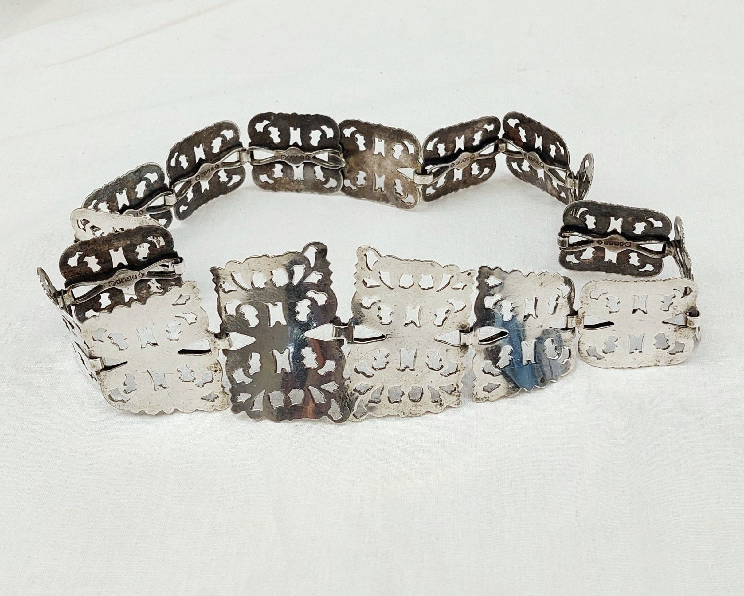 Vintage Silver Plated Nurses Buckle And Belt