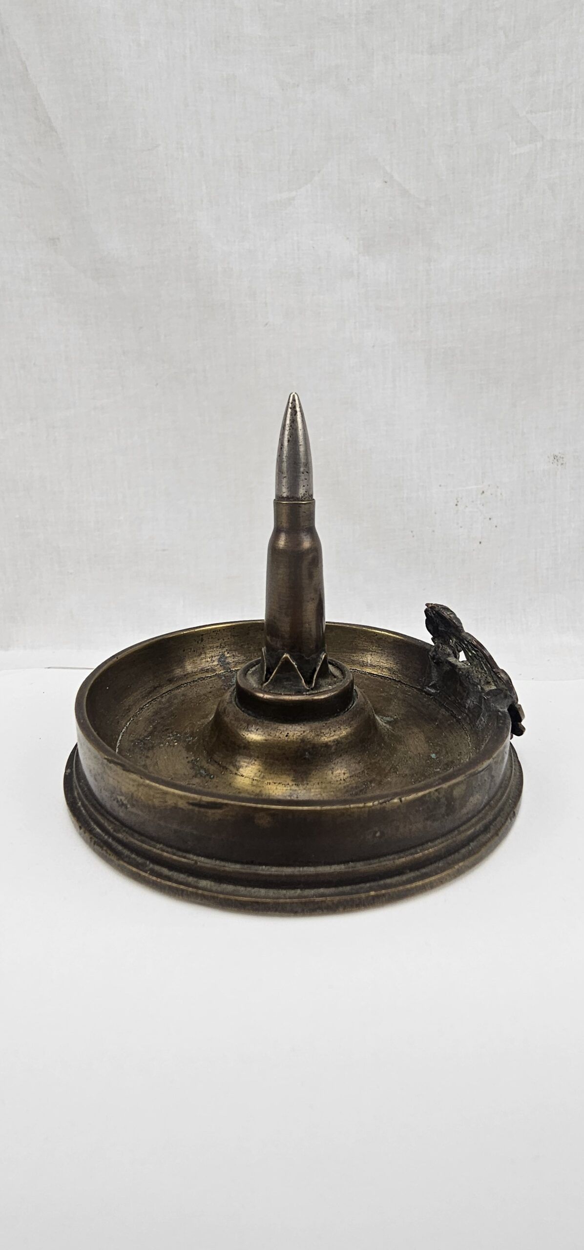 WW1 1915 Trench Art Ashtray With RFC Badge - Image 2