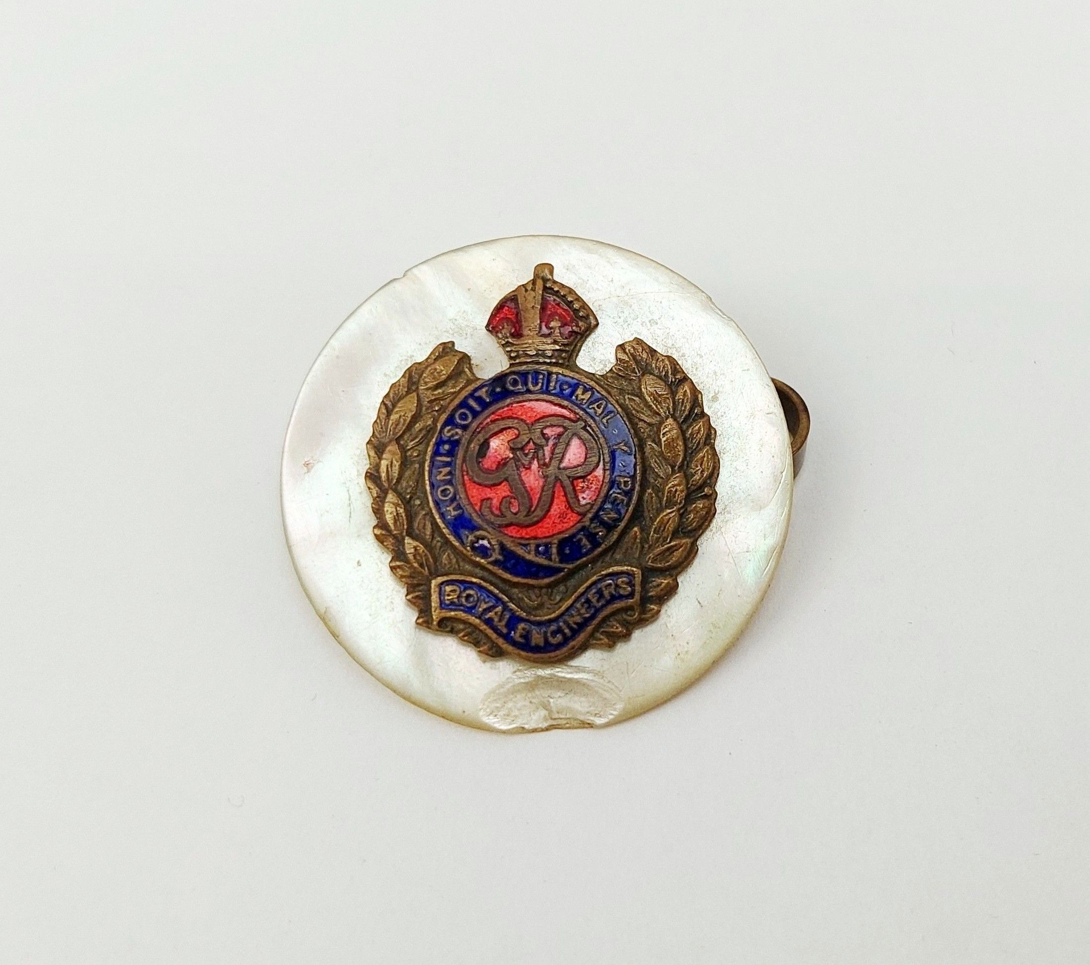 WW1 Royal Engineers Sweetheart Badge