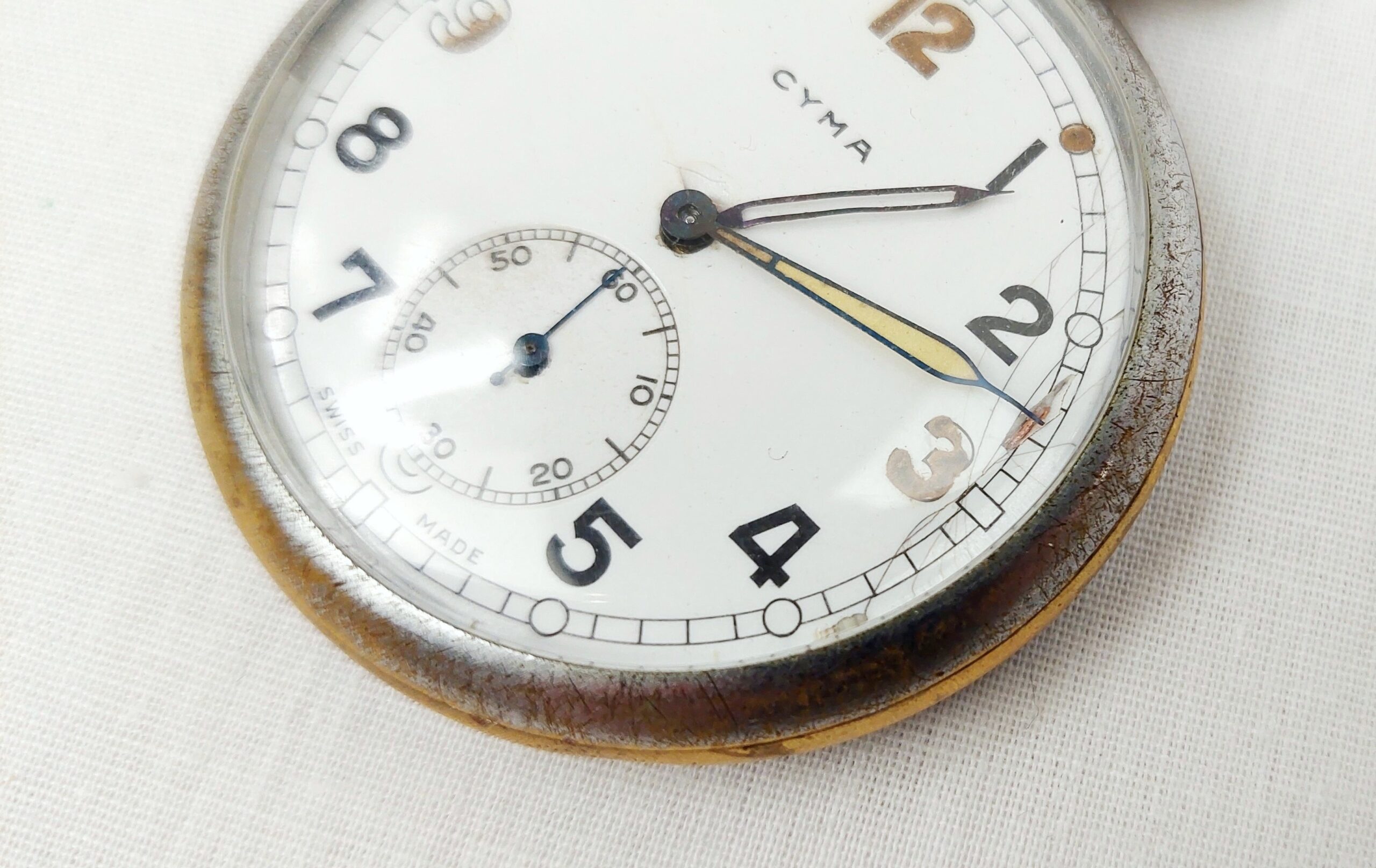 WW2 Cyma GSTP Military Pocket Watch - Image 3