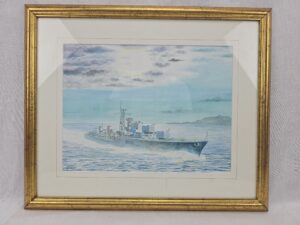 Watercolour of HMS Dainty (D108) by Jim C95