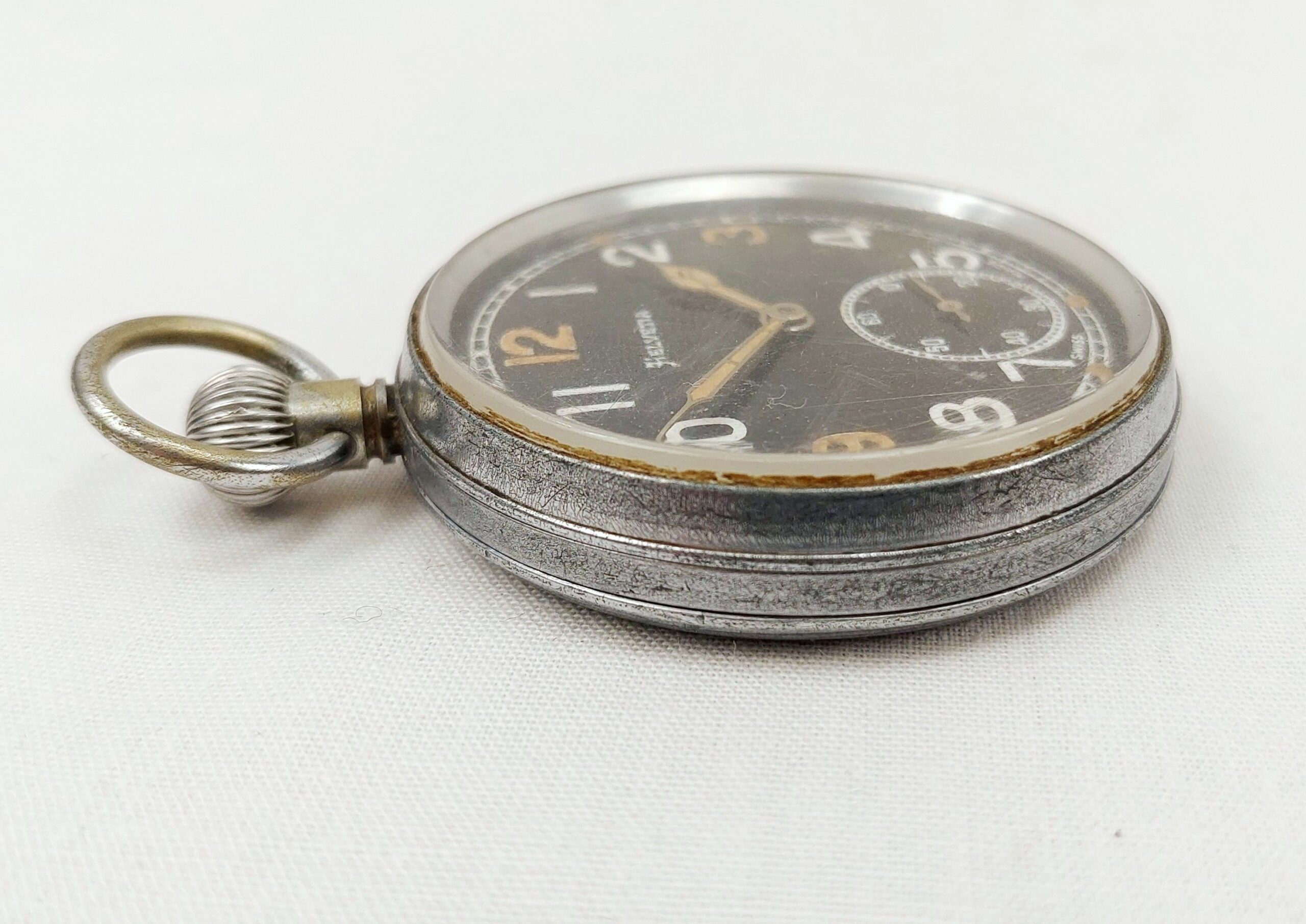 cWW2 Helvetica Military Pocket Watch - Image 2