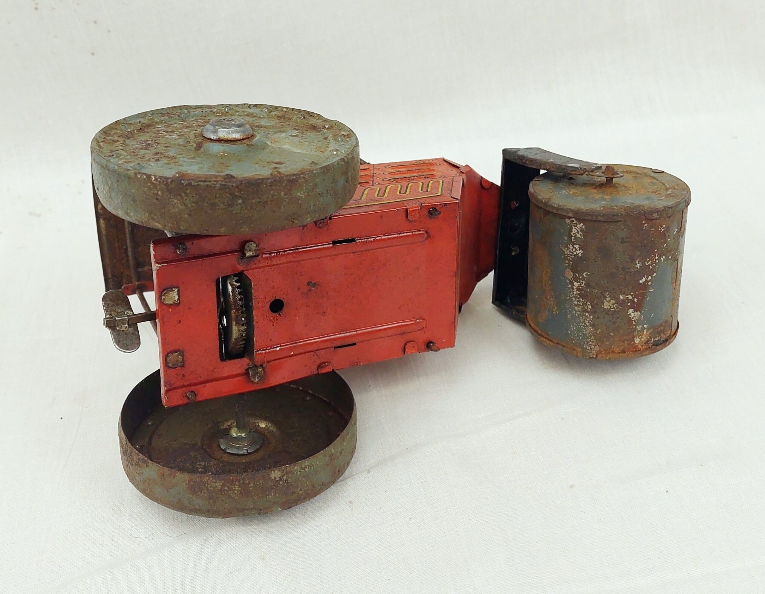 1930s English Clockwork Tinplate Steam Roller - Image 2