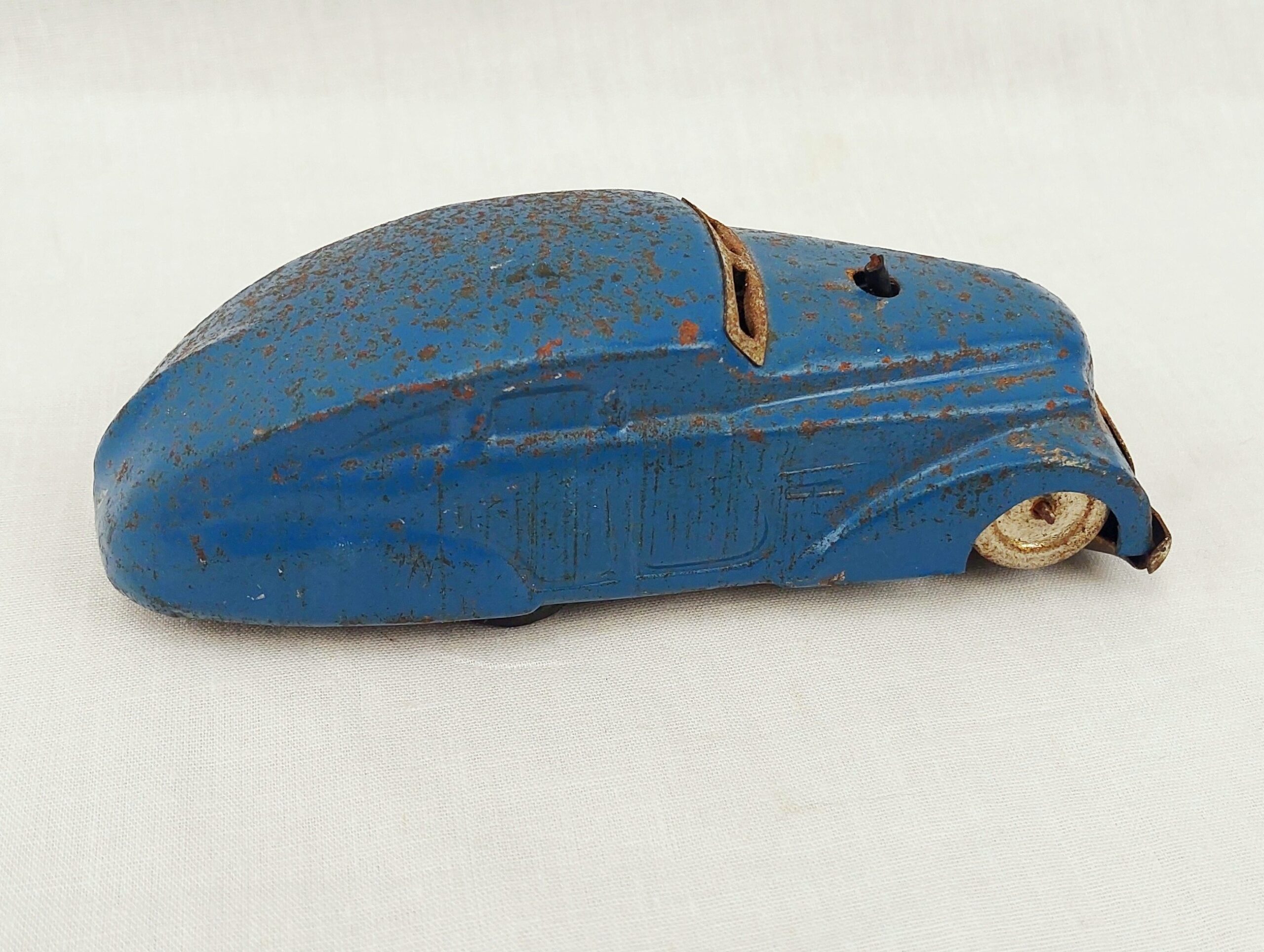1930s English Made Tinplate Clockwork Car - Image 3