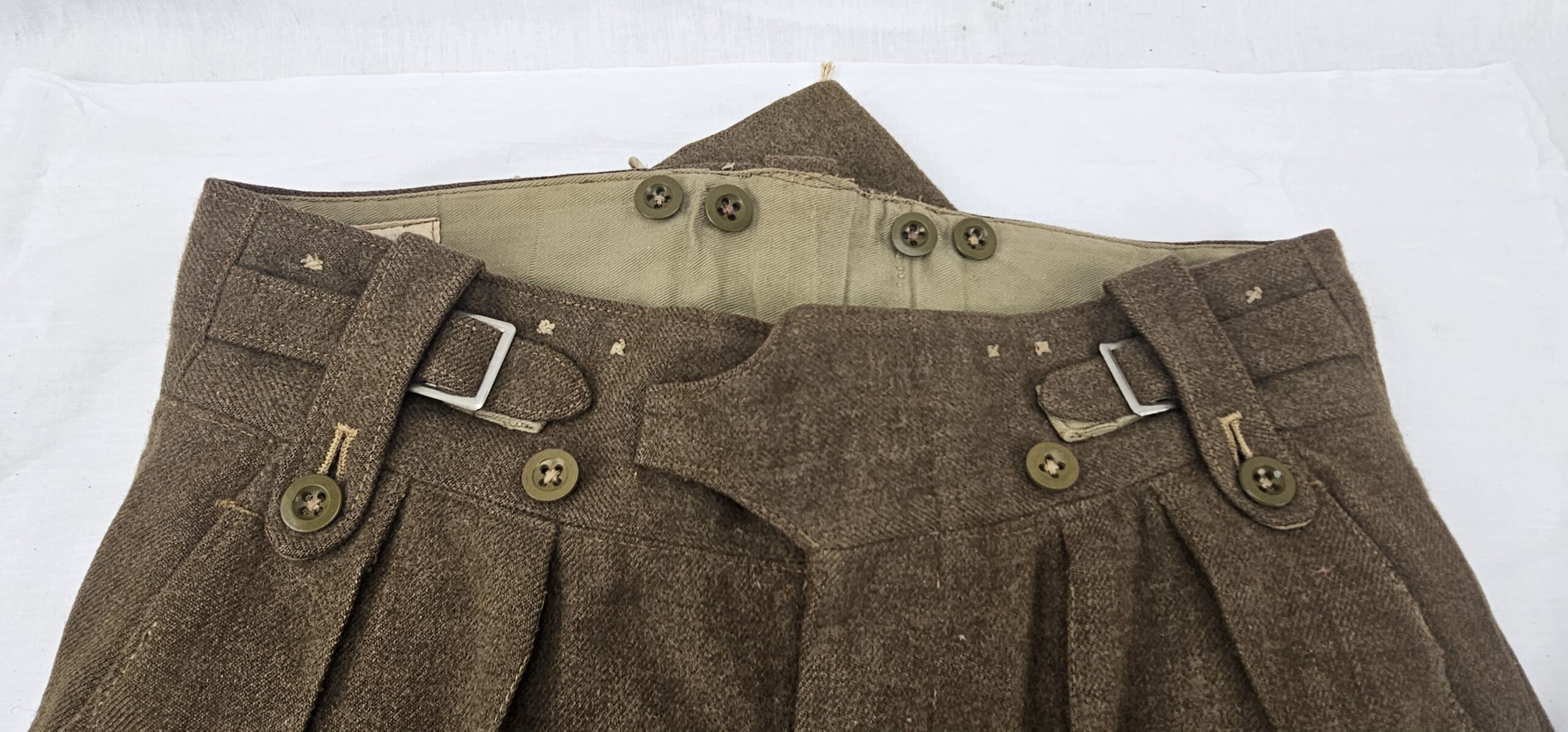 1949 Pattern Battledress Uniform Set (Buffs) Royal East Kent Regiment And GS Medal Named To PTE. M.J Button - Image 10