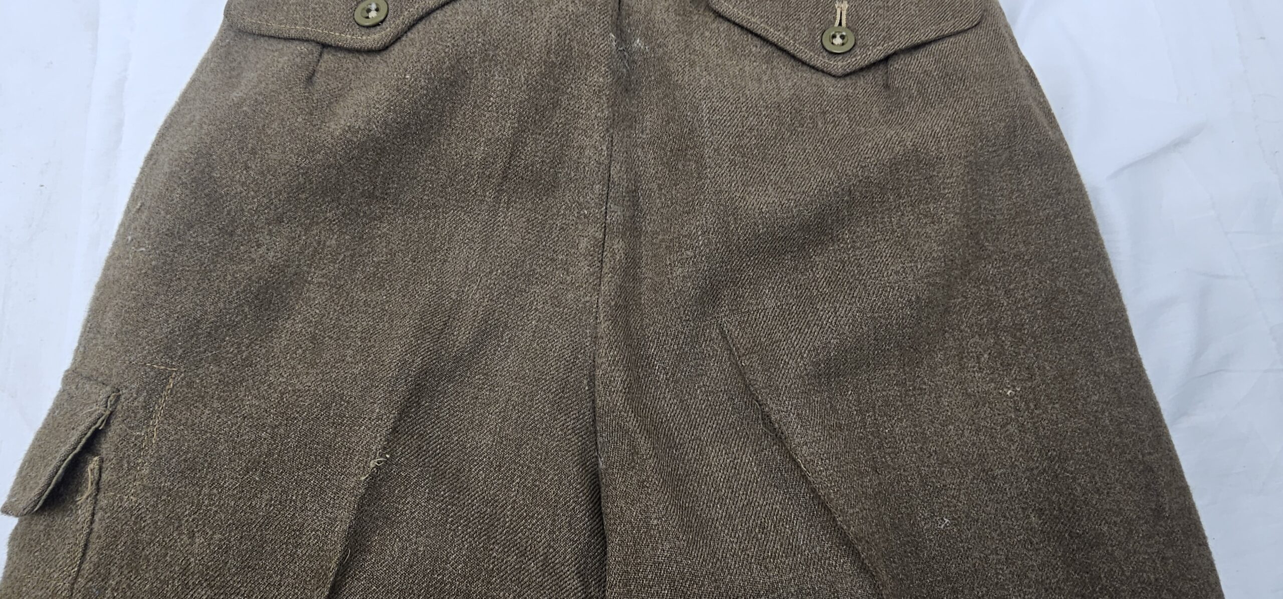 1949 Pattern Battledress Uniform Set (Buffs) Royal East Kent Regiment And GS Medal Named To PTE. M.J Button - Image 15