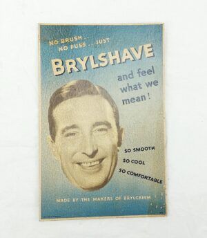1950s Brylshave Card Advertising Sign #1