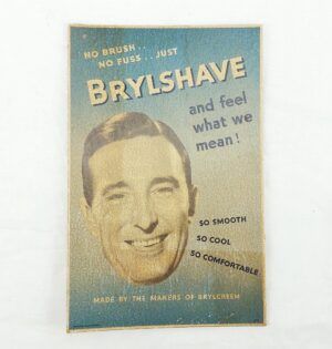 1950s Brylshave Card Advertising Sign Standee #2
