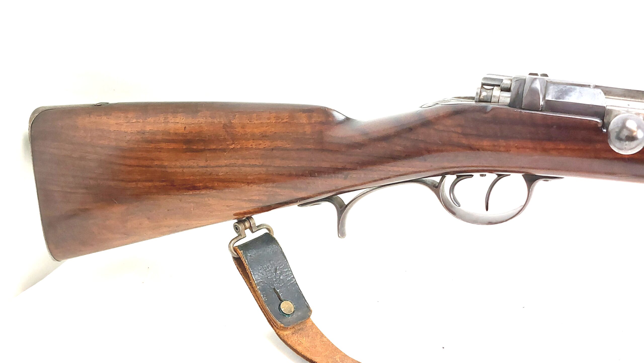 M1871 German Sporterized Double-Trigger Mauser Rifle with Sling - Very Rare - Image 2