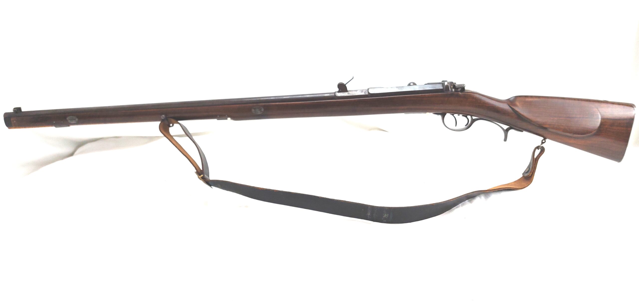 M1871 German Sporterized Double-Trigger Mauser Rifle with Sling - Very Rare - Image 7