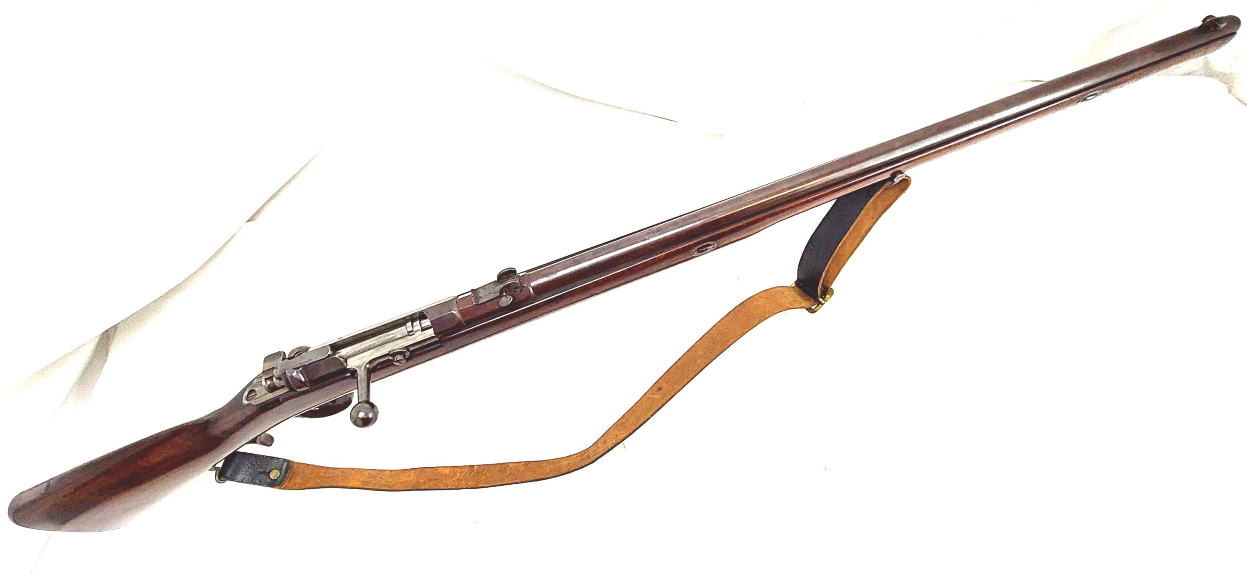 M1871 German Sporterized Double-Trigger Mauser Rifle with Sling - Very Rare - Image 16