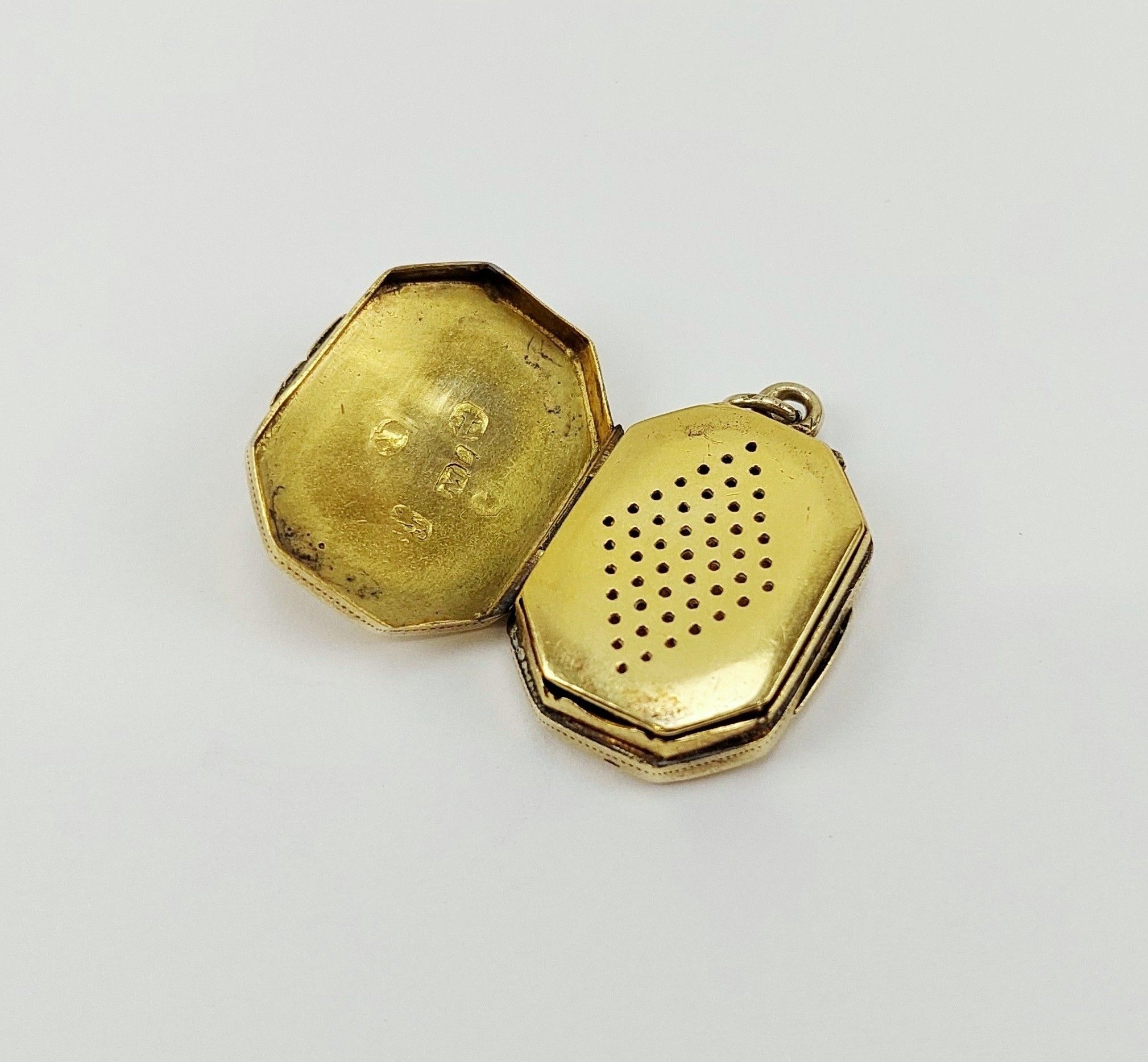 c1815 Birmingham Georgian Sterling Silver Miniature Vinaigrette By Matthew Linwood - Image 7