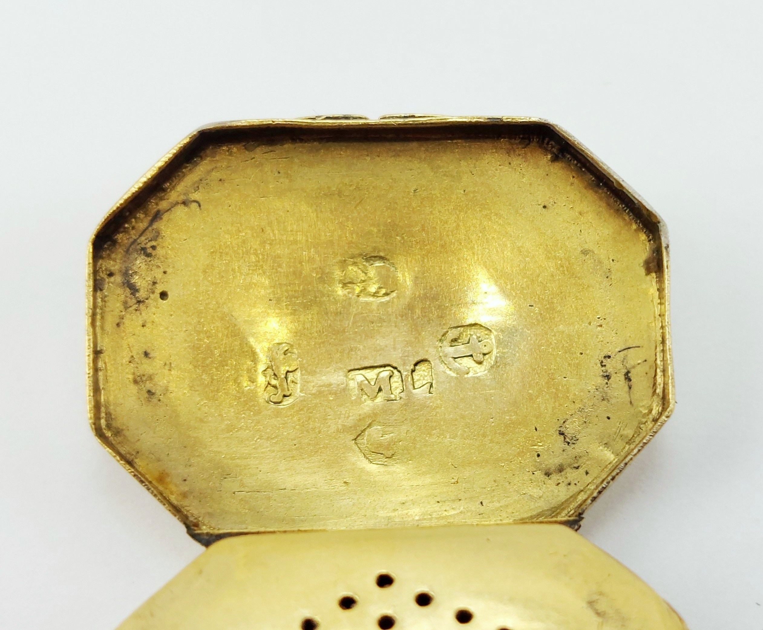 c1815 Birmingham Georgian Sterling Silver Miniature Vinaigrette By Matthew Linwood - Image 6