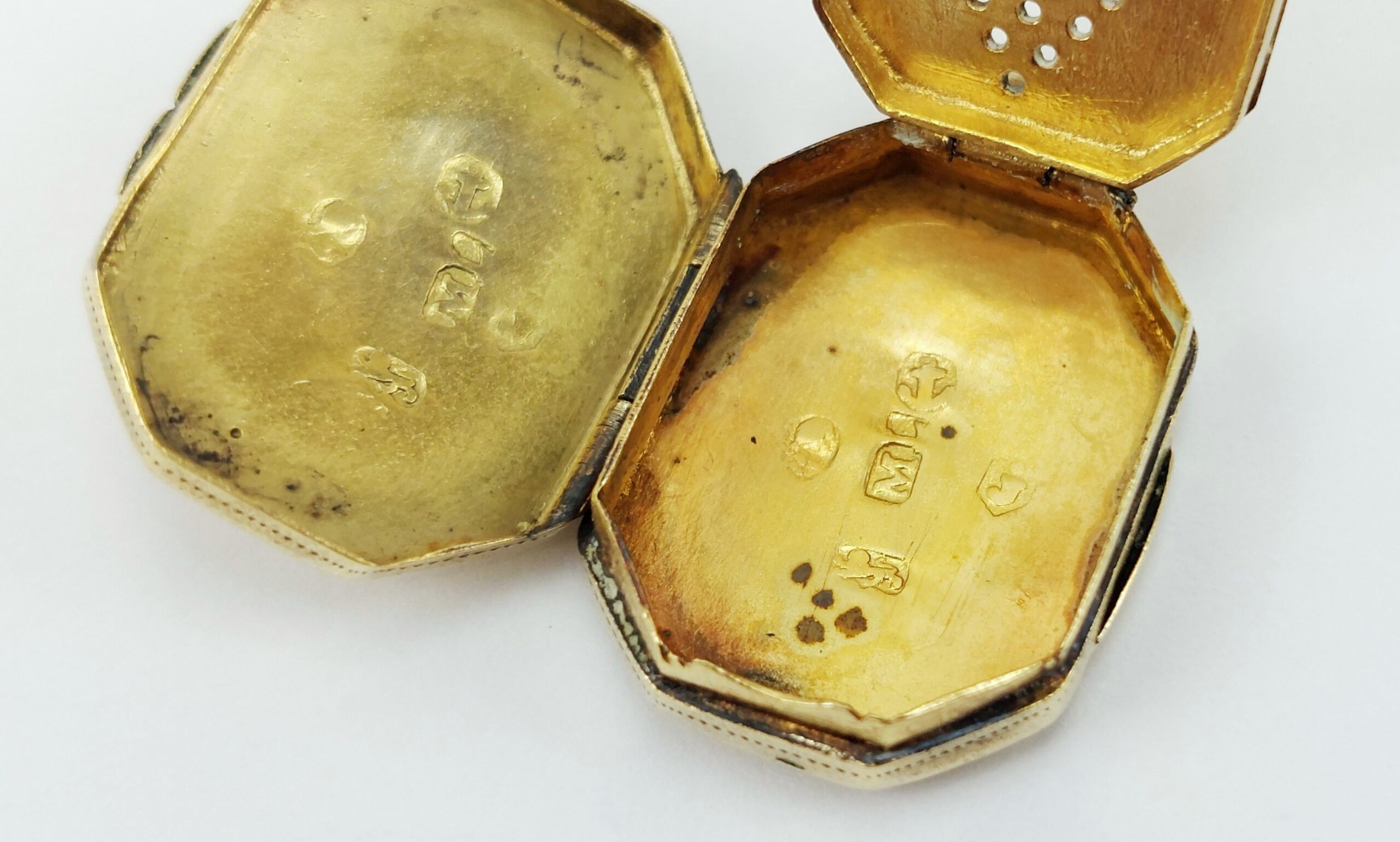 c1815 Birmingham Georgian Sterling Silver Miniature Vinaigrette By Matthew Linwood - Image 9