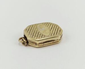 c1815 Birmingham Georgian Sterling Silver Miniature Vinaigrette By Matthew Linwood