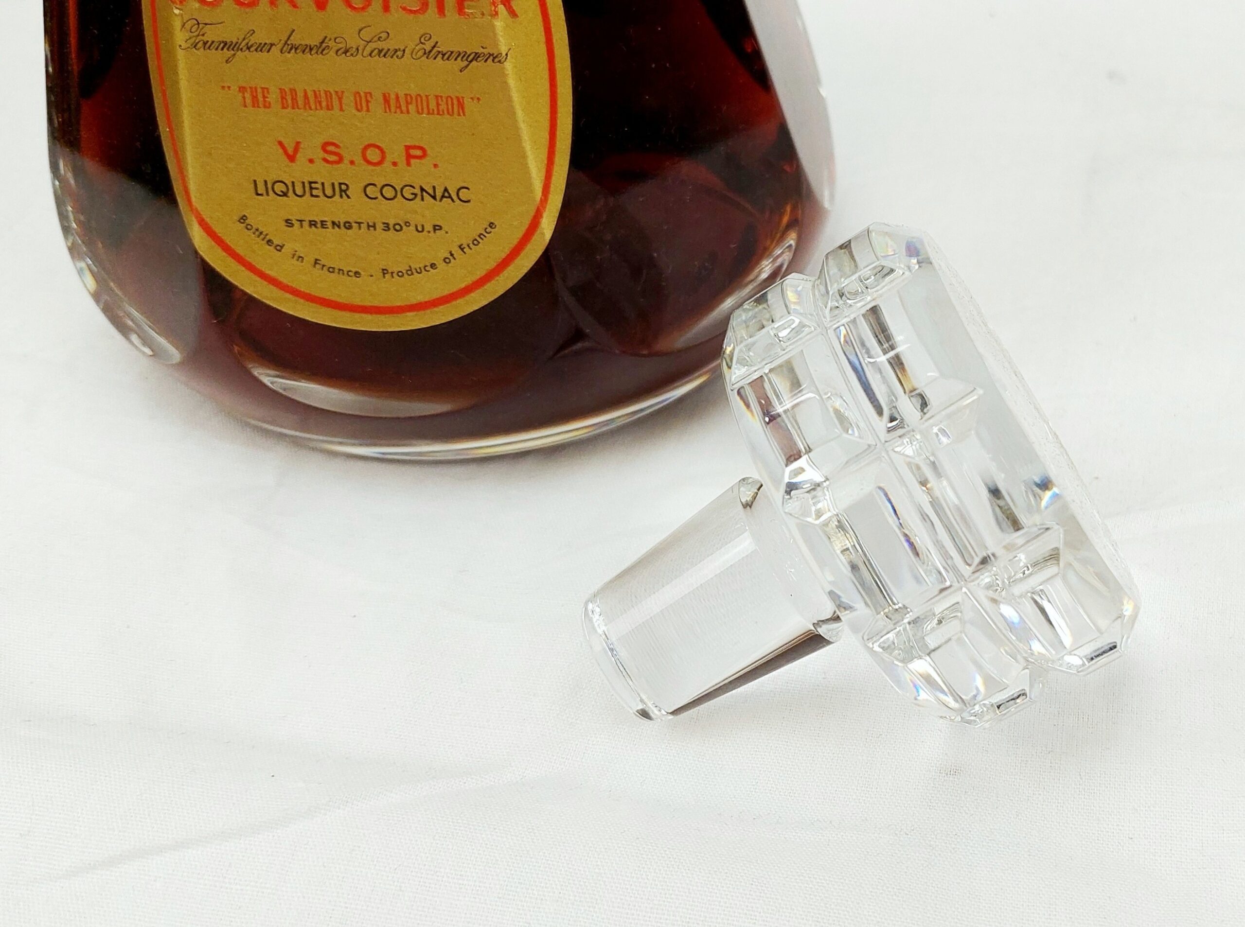 Cased 1976 Courviosier VSOP Cognac In Bacarrat Crystal Decanter - Image 3