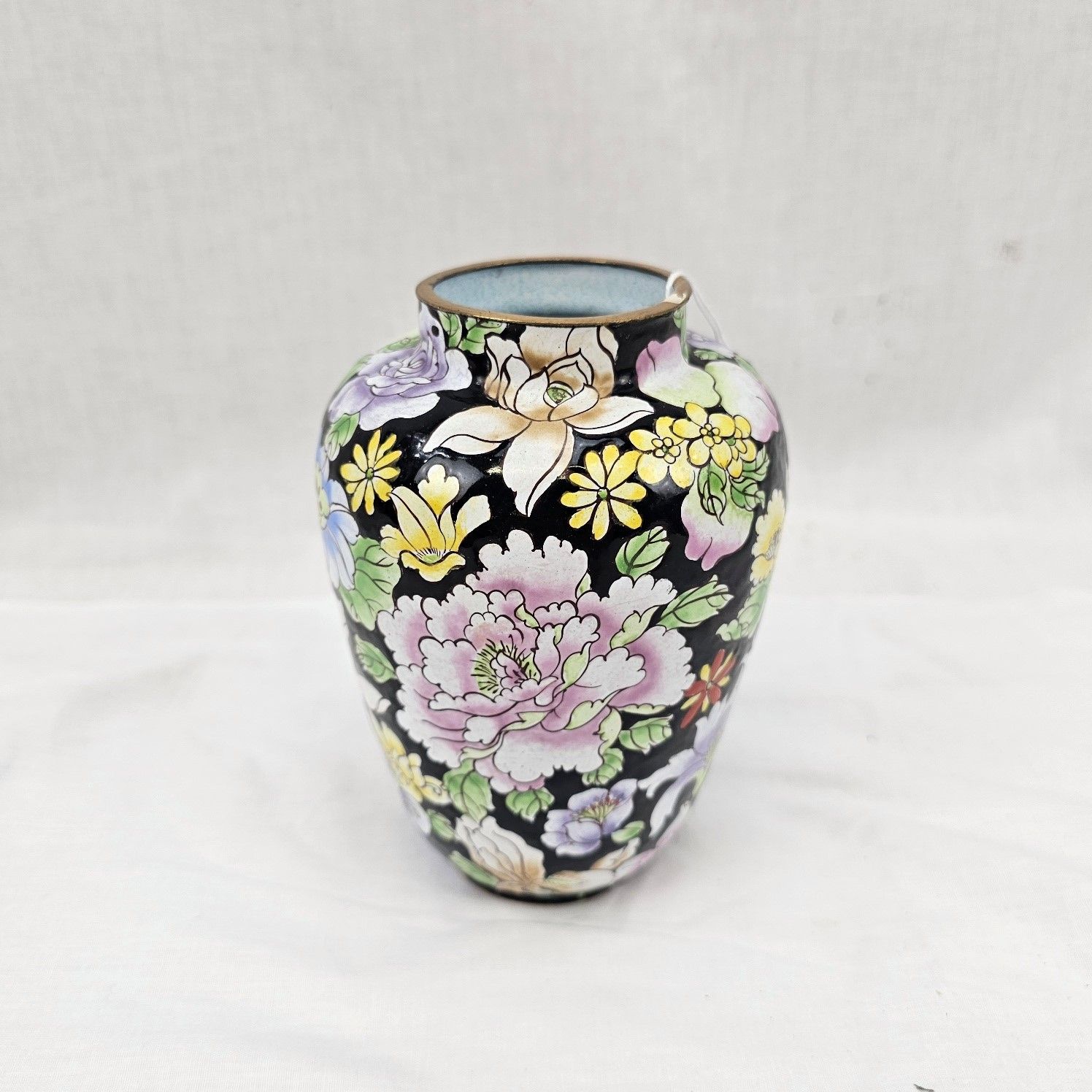 Chinese Floral Cloisonne Vase