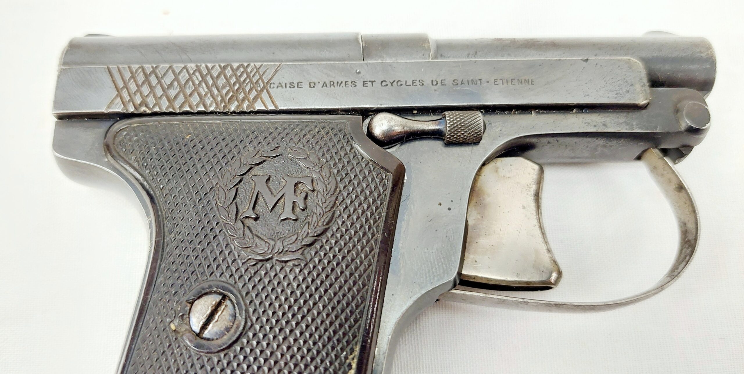 EU Spec Deactivated FN 6.35mm Le Francais Semi Automatic Pistol And Purse Holster - Image 10