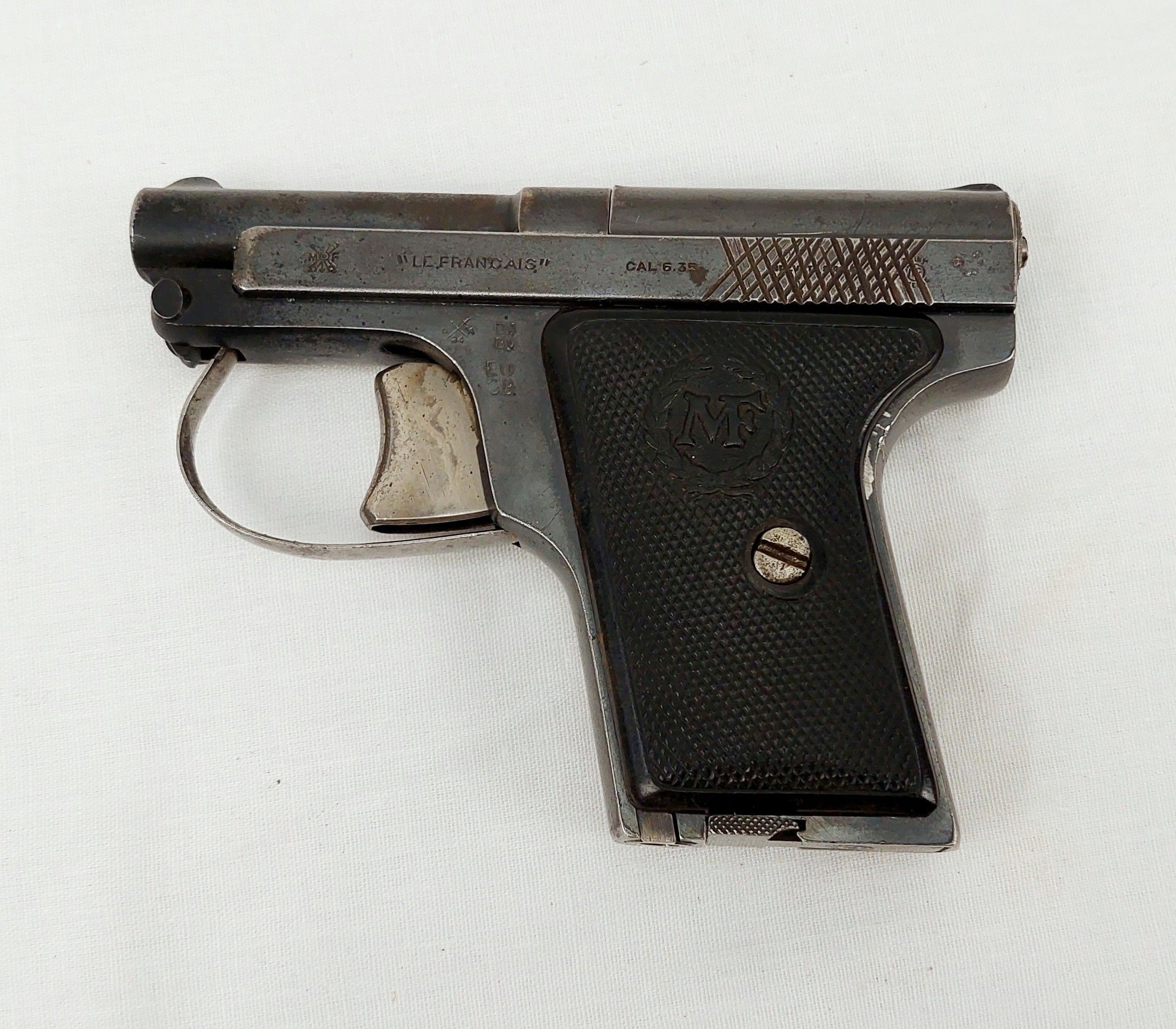 EU Spec Deactivated FN 6.35mm Le Francais Semi Automatic Pistol And Purse Holster - Image 8