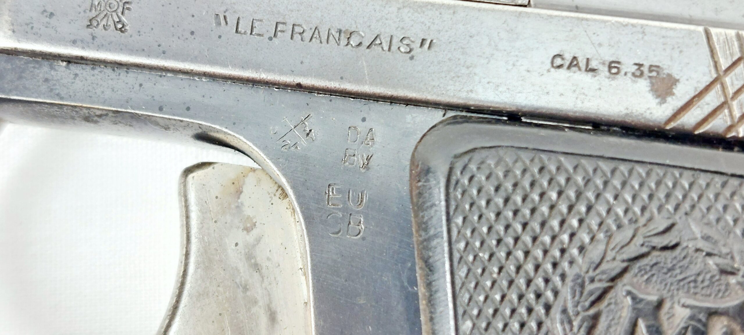 EU Spec Deactivated FN 6.35mm Le Francais Semi Automatic Pistol And Purse Holster - Image 5