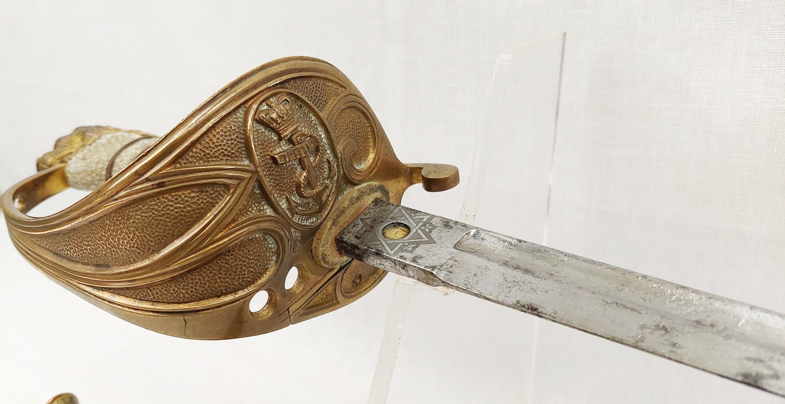 Early 20th Century British Royal Navy 1827 Pattern Sword By Gieve And Sons Of Portsmouth - Image 10