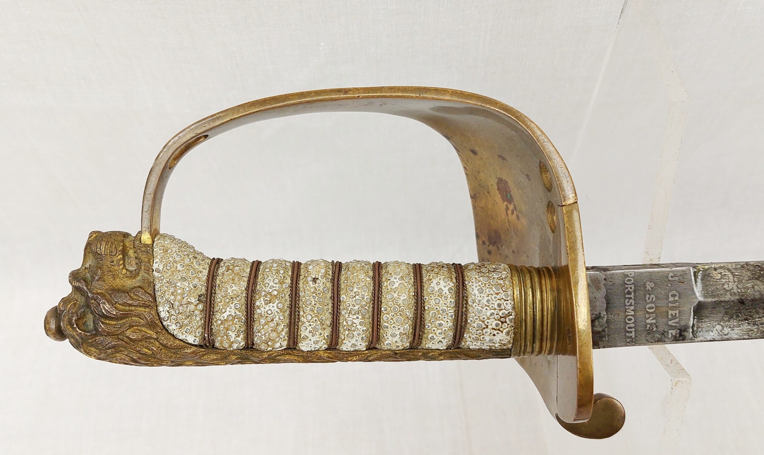 Early 20th Century British Royal Navy 1827 Pattern Sword By Gieve And Sons Of Portsmouth - Image 26