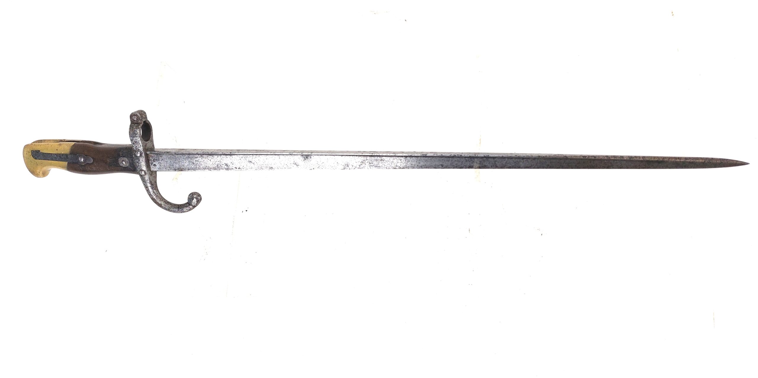 France, M1874 T-Back Gras Sword Bayonet, Dated August 1876, Made at Armes de St. Etienne