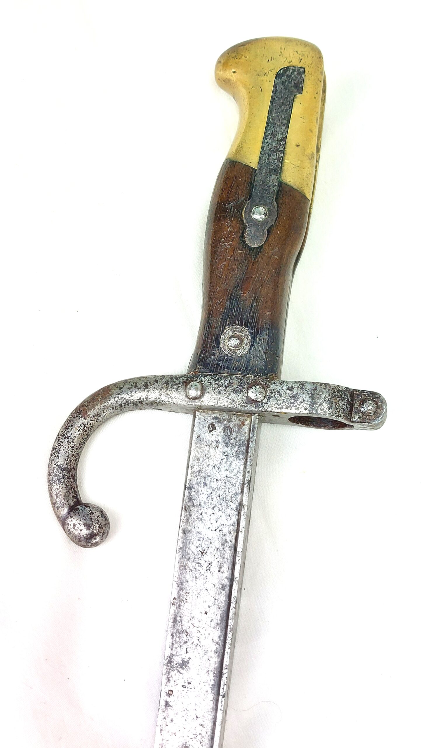France, M1874 T-Back Gras Sword Bayonet, Dated August 1876, Made at Armes de St. Etienne - Image 16