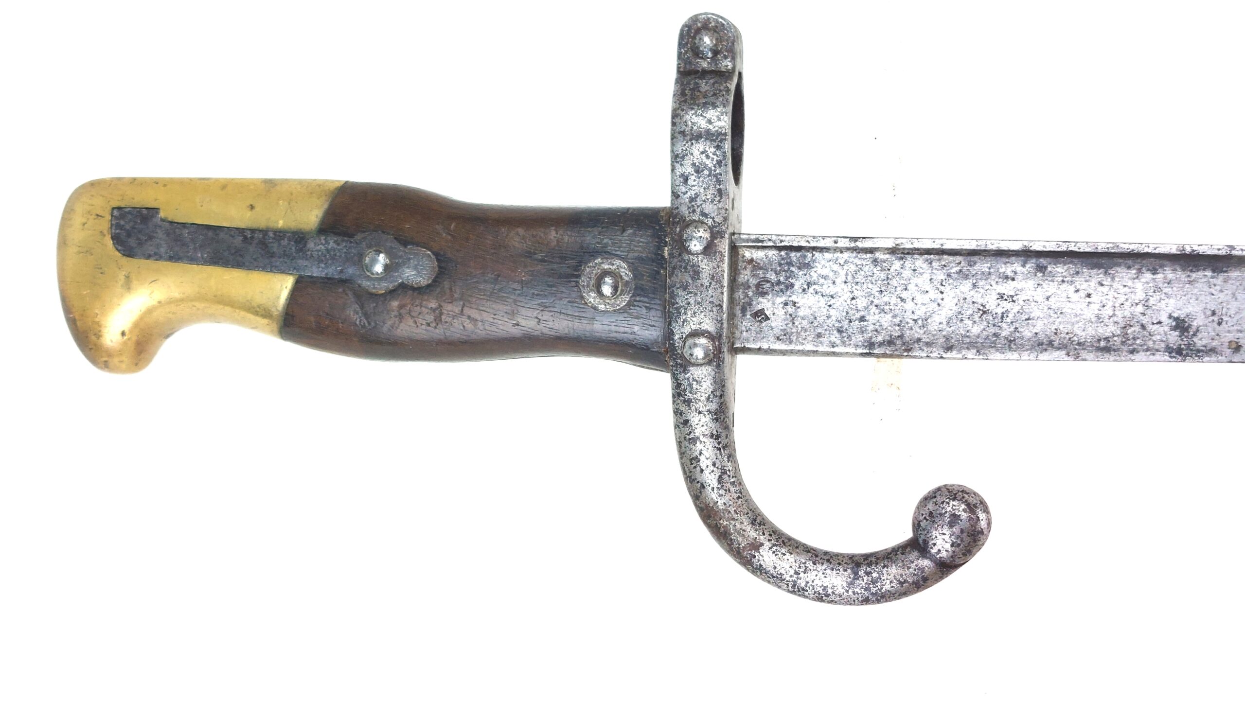 France, M1874 T-Back Gras Sword Bayonet, Dated August 1876, Made at Armes de St. Etienne - Image 2