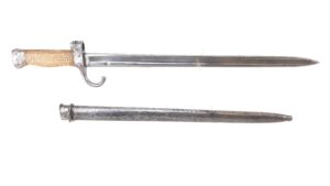 France, M1892 2nd Pattern Mannlicher-Berthier Sword Bayonet & Scabbard, with Matching numbers