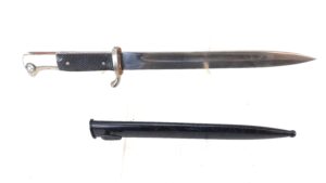 German, WW2, K98 Long Dress Parade Bayonet and Scabbard, Unmarked