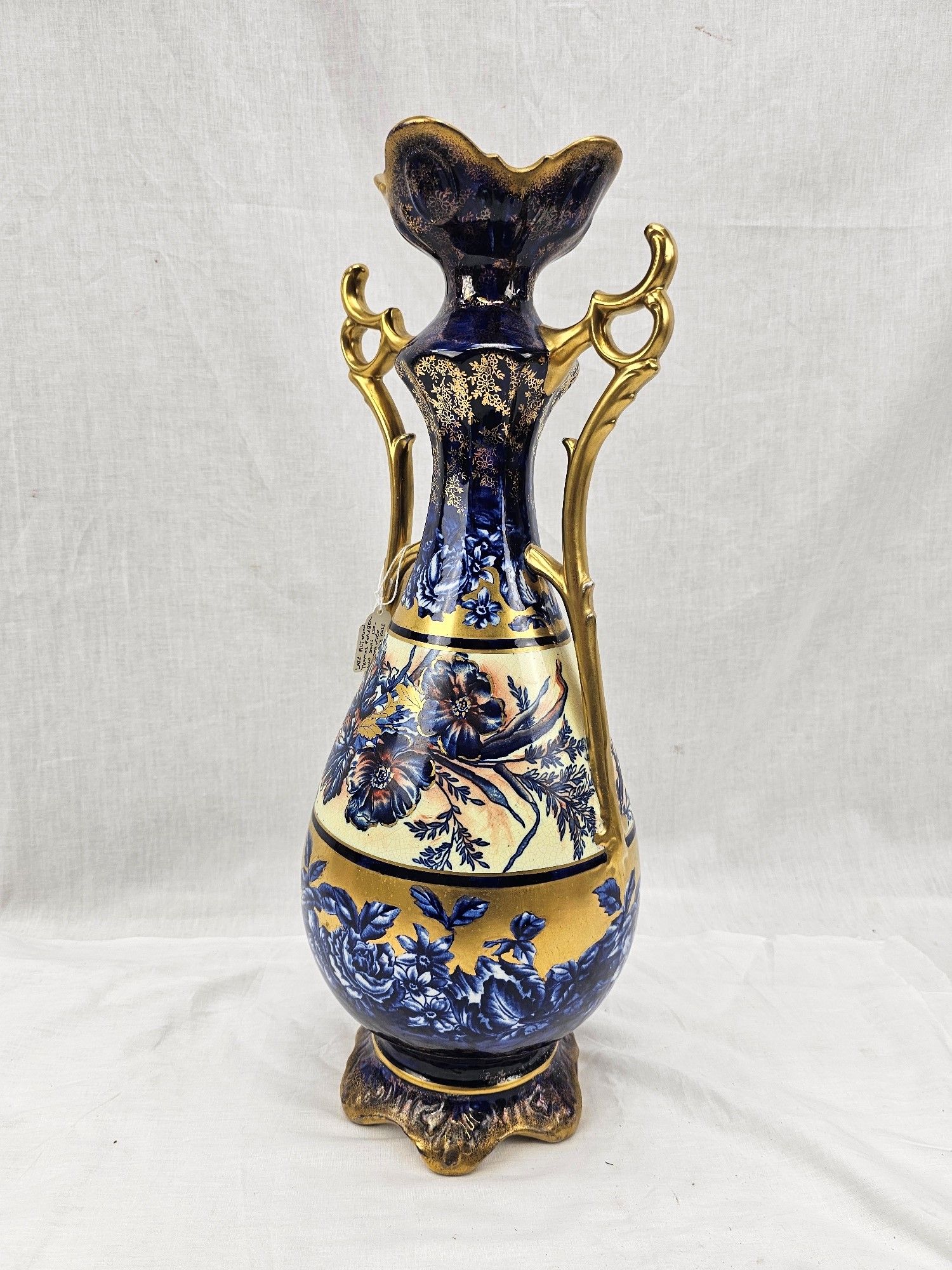 Lovely Late Victorian Thomas Forester And Sons Ltd Handpainted Gilt Vase - Image 4