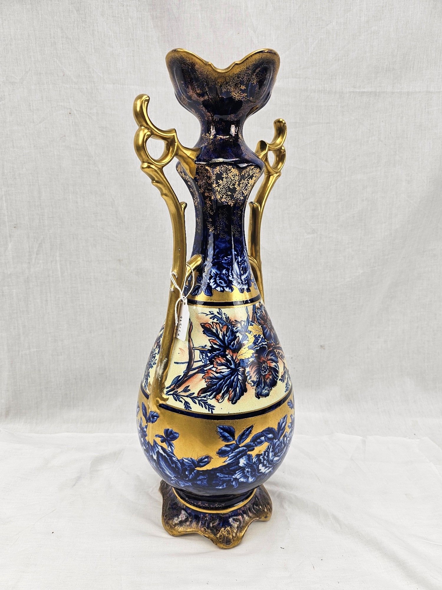 Lovely Late Victorian Thomas Forester And Sons Ltd Handpainted Gilt Vase - Image 2