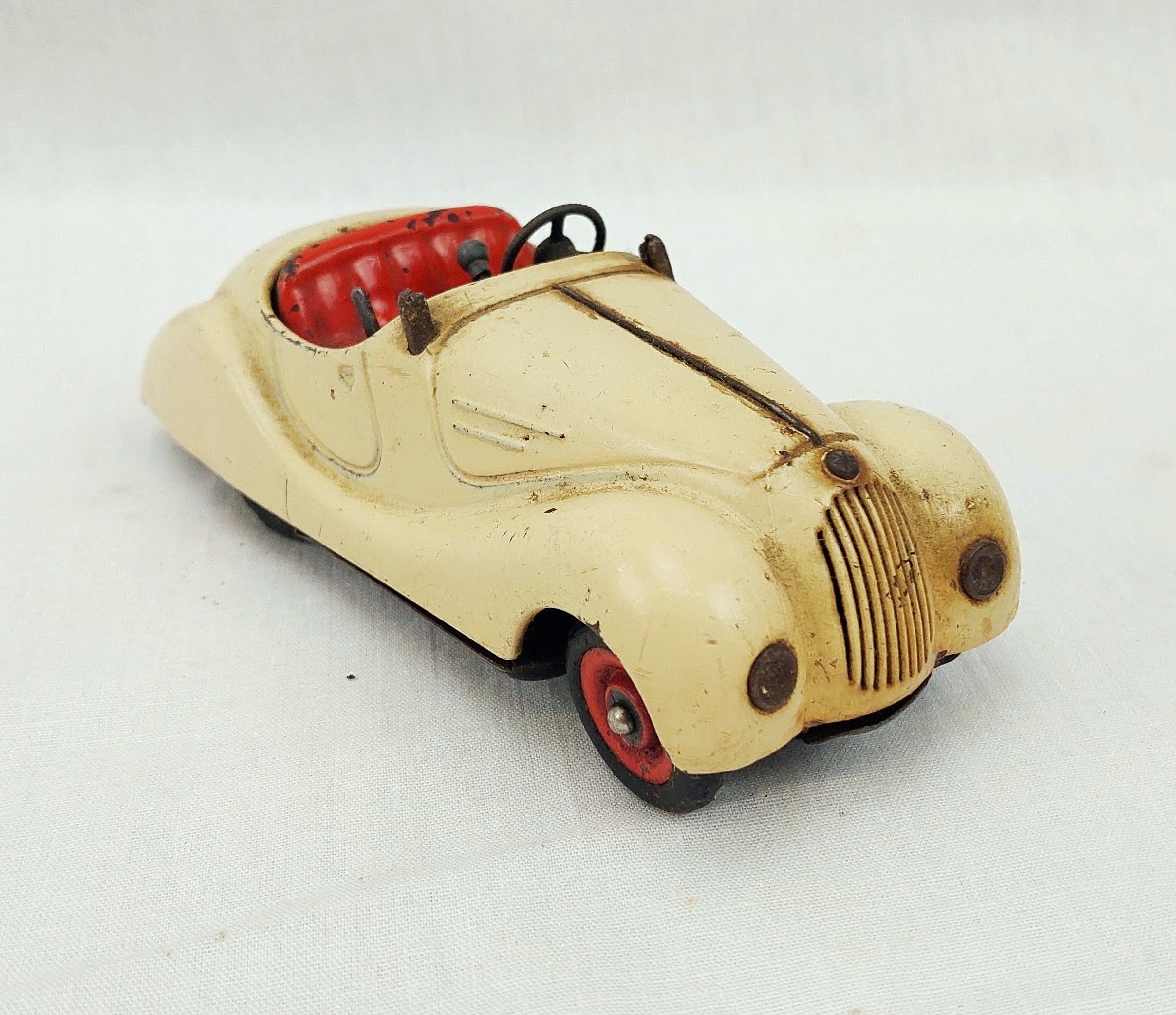 Schuco 4001 Examico Tinplate Clockwork Car With 4 Gears