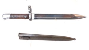 Siam/Austria-Hungary, c1890, Type 33 (M1888) Mannlicher Knife Bayonet & Scabbard