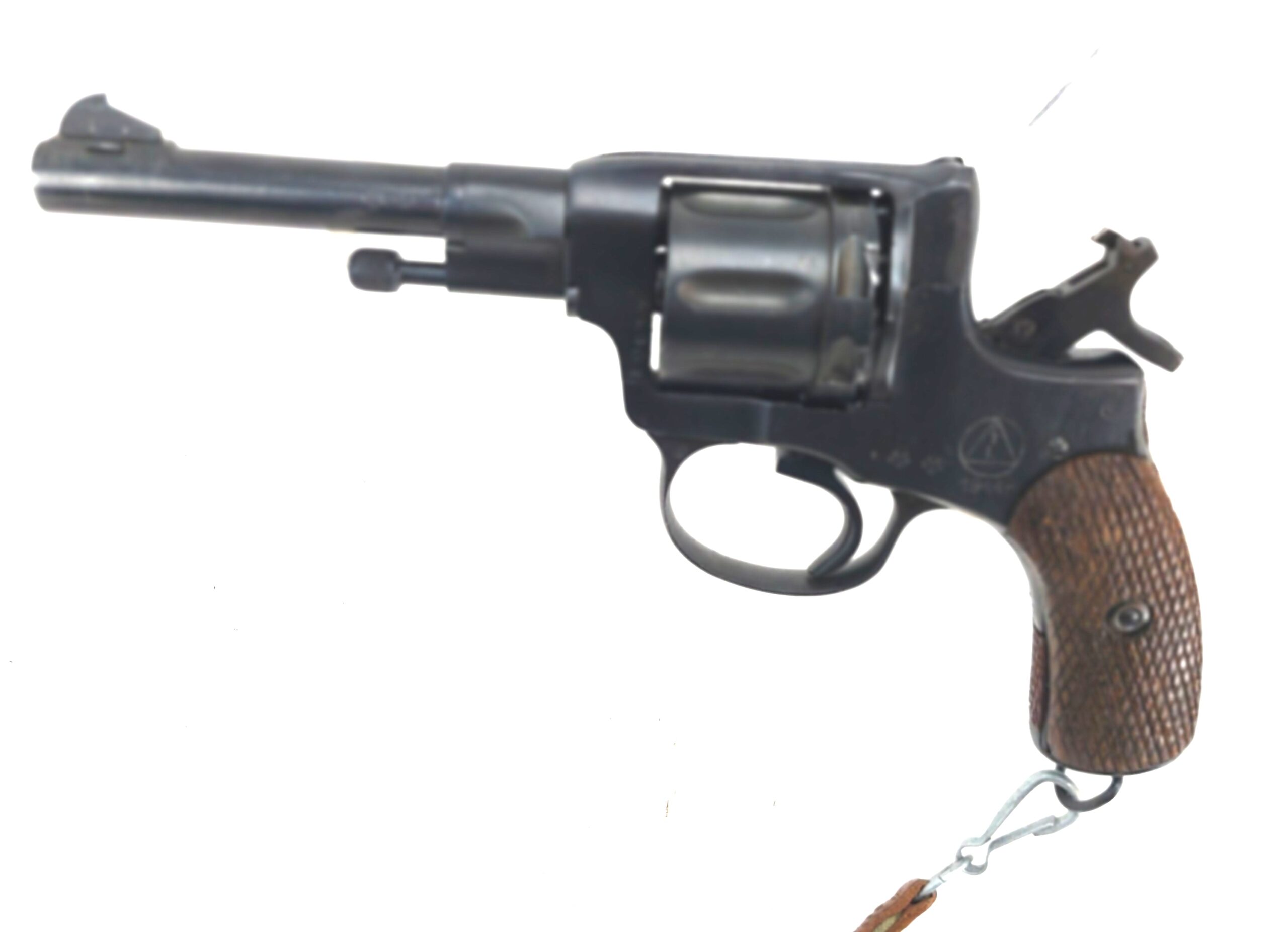 Soviet, WW2, Nagant M1895 Double Action 7.62 Cal 7-Shot Revolver, Dated 1944, Made by Izhevsk Arsenal, with Original Holster, Lanyard & Cleaning Rod, Deactivated Old Spec - Image 7