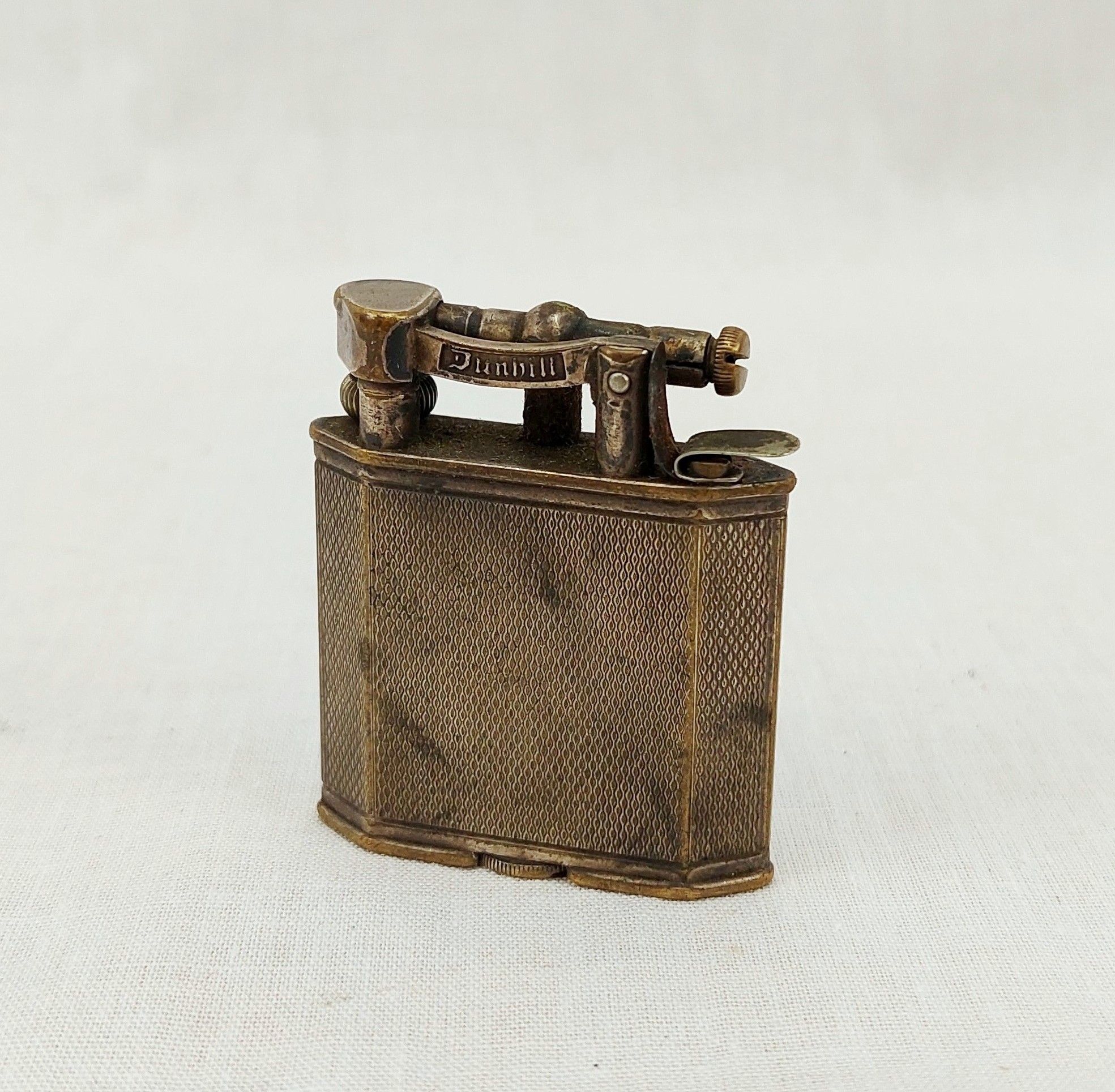 Vintage 1930's Dunhill Nickel Plated Petrol Lighter