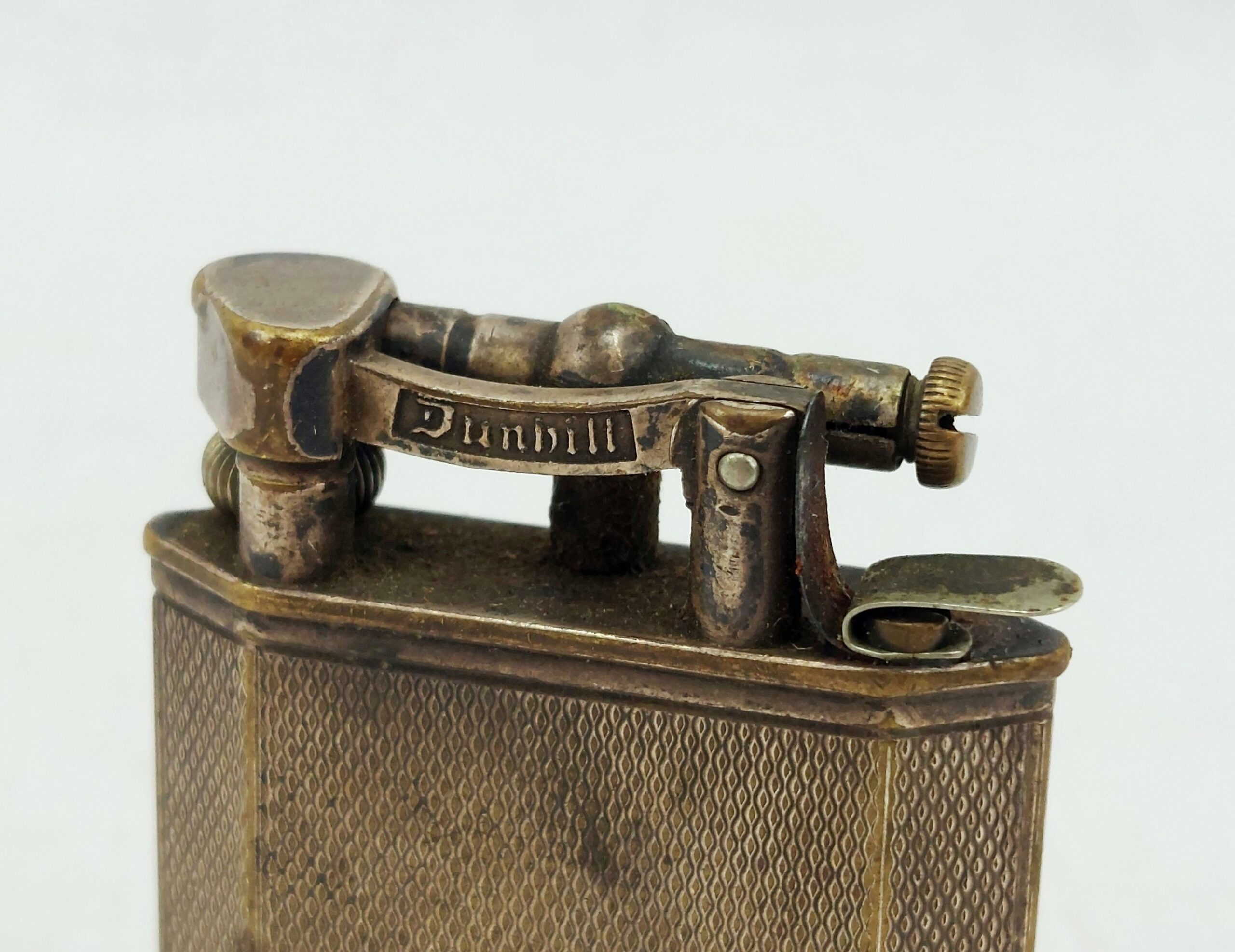Vintage 1930's Dunhill Nickel Plated Petrol Lighter - Image 4