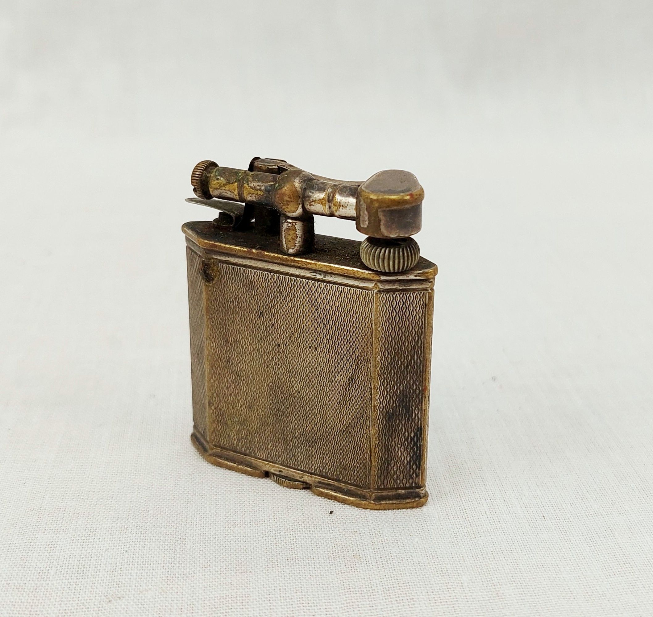 Vintage 1930's Dunhill Nickel Plated Petrol Lighter - Image 2