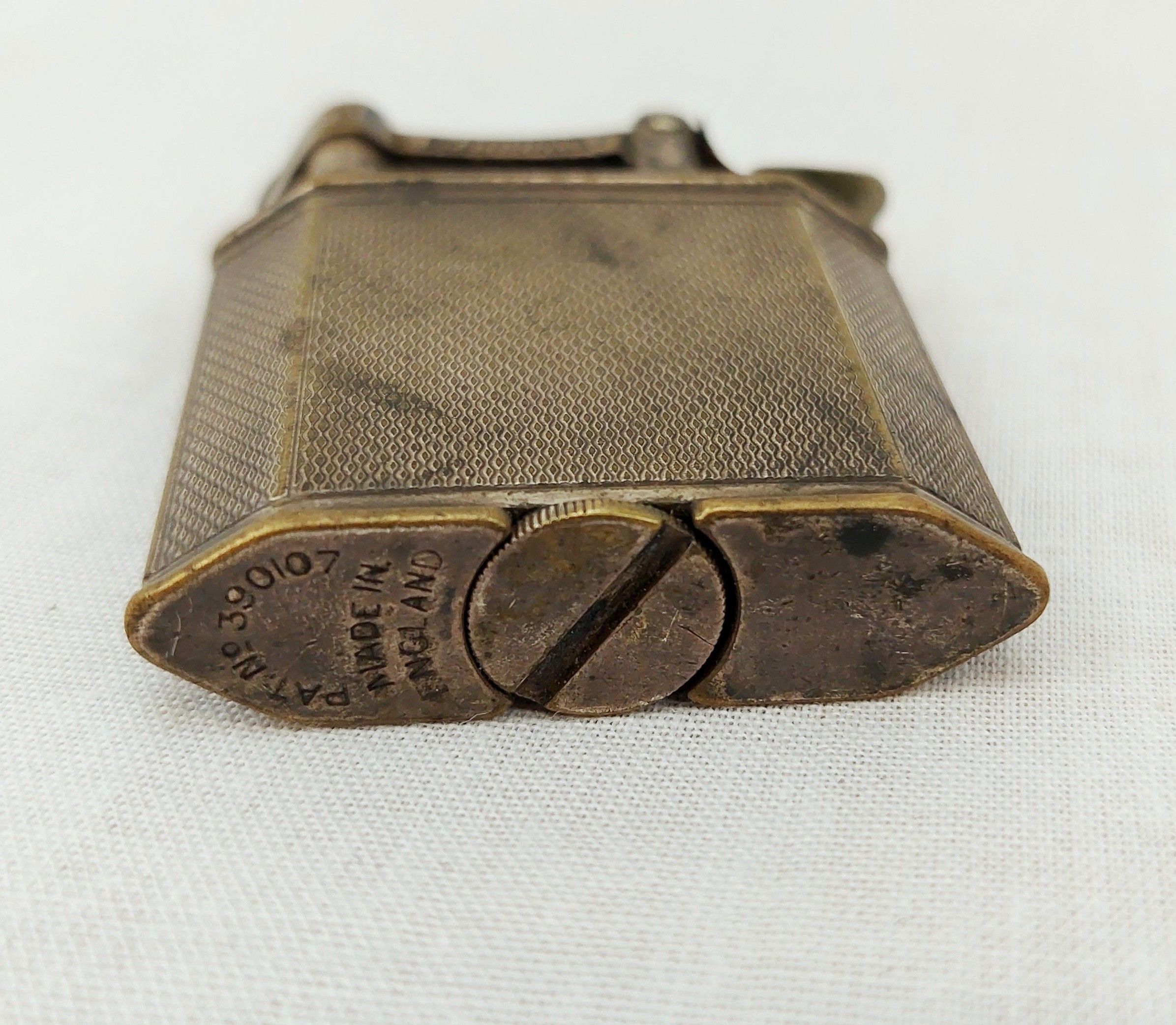 Vintage 1930's Dunhill Nickel Plated Petrol Lighter - Image 3