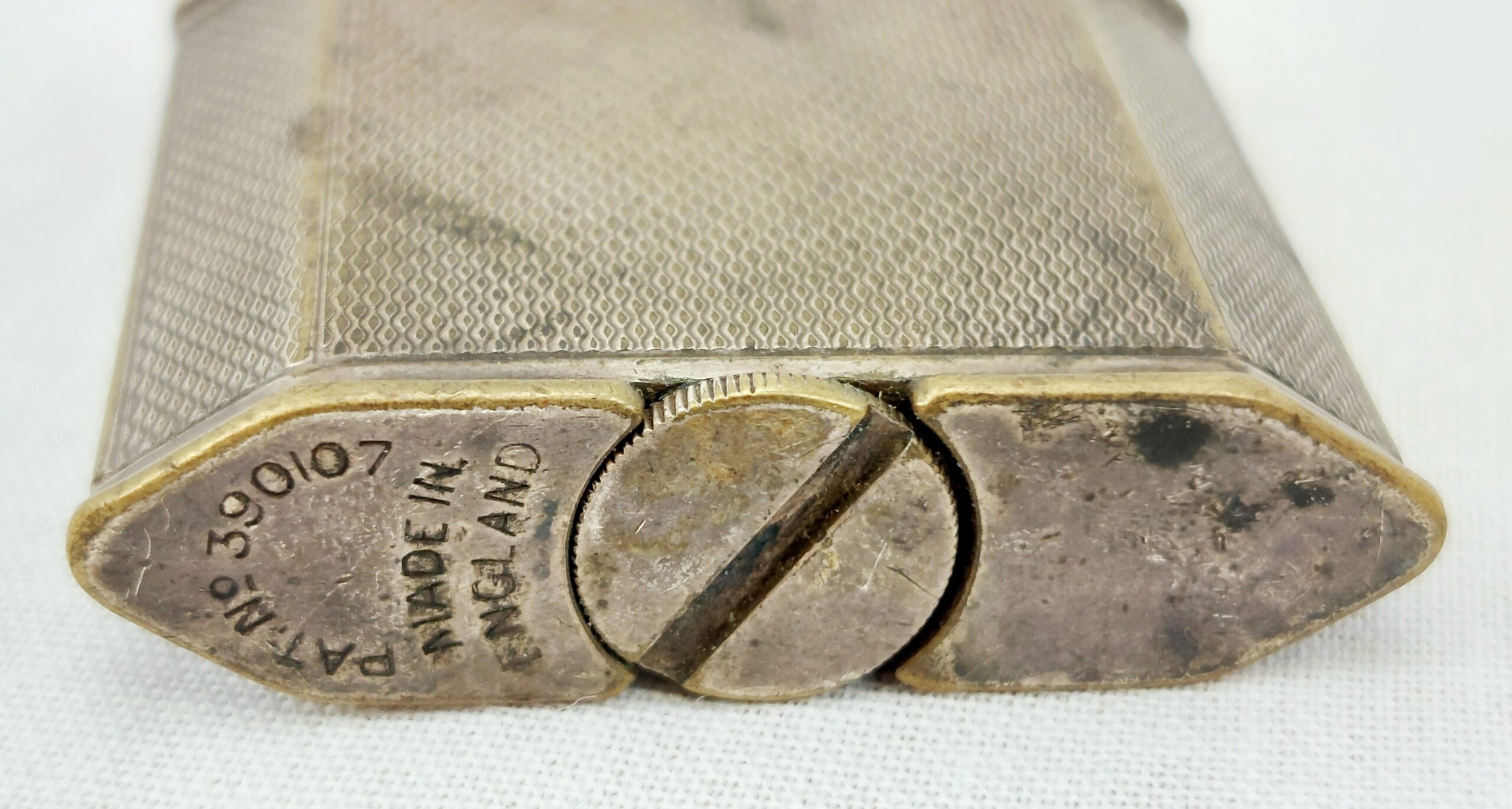 Vintage 1930's Dunhill Nickel Plated Petrol Lighter - Image 5