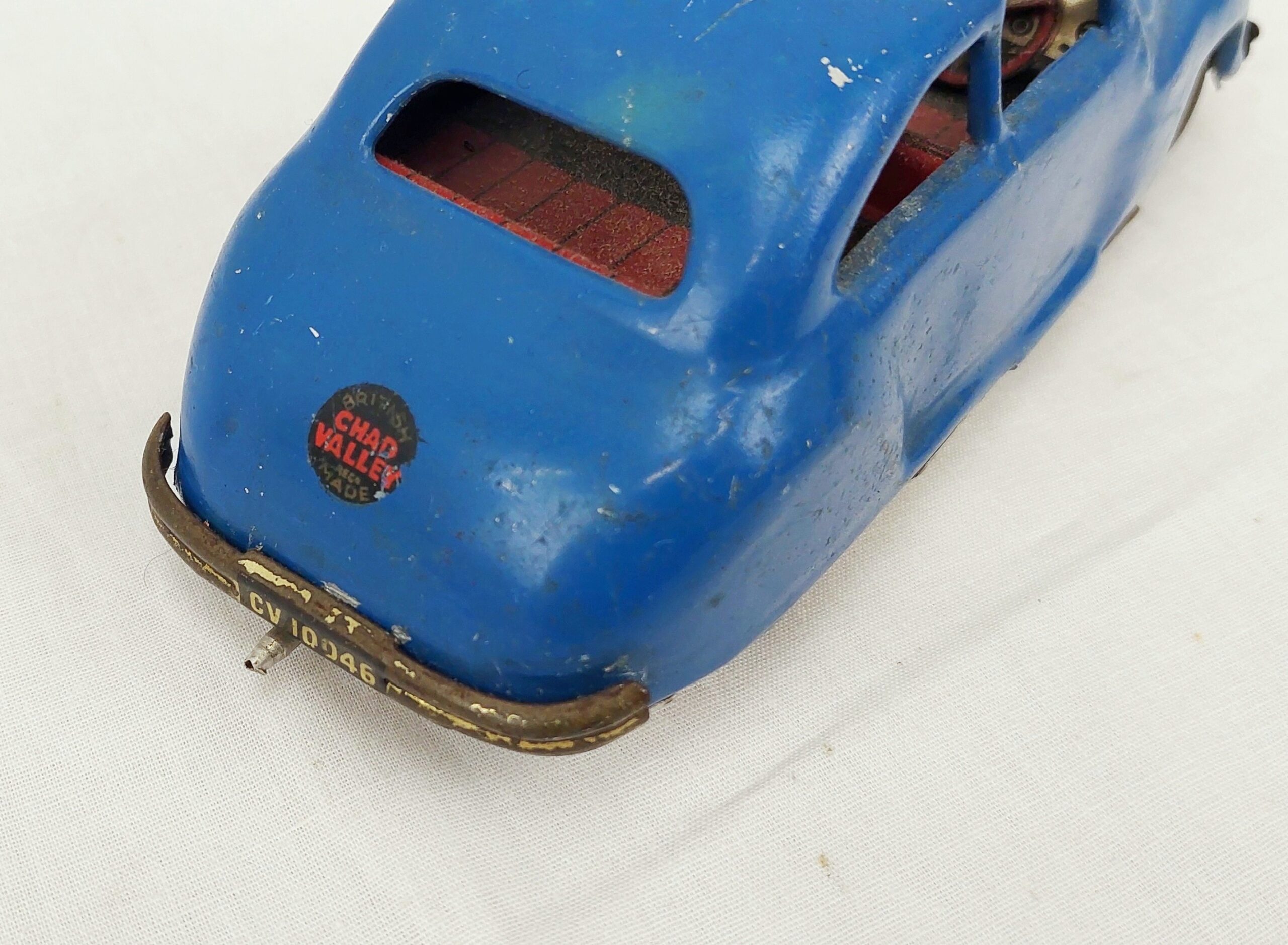 Vintage 1960s Chad Valley Harbone Tin Plate Car - Image 3