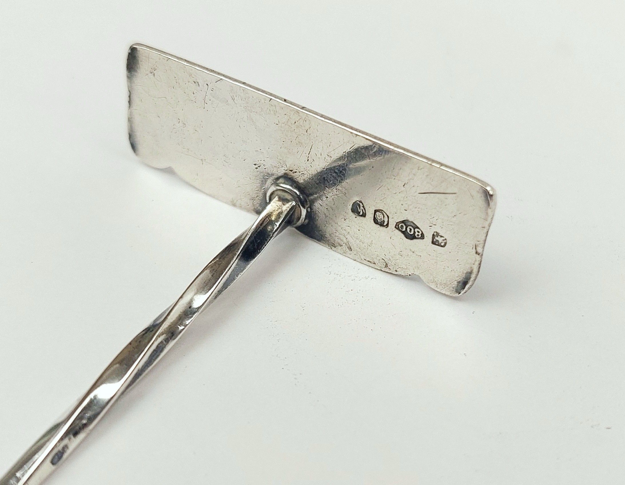 Vintage Continental 800 Silver Bread Crumb Scoop - Image 6