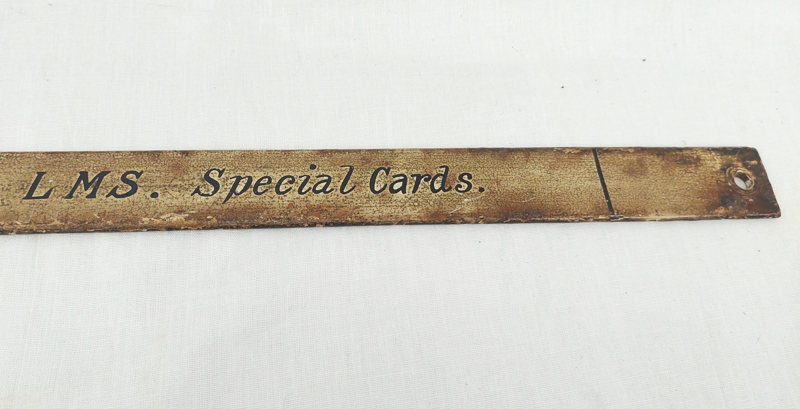 Vintage LMS Enamelled Railway Job Checklist - Image 3