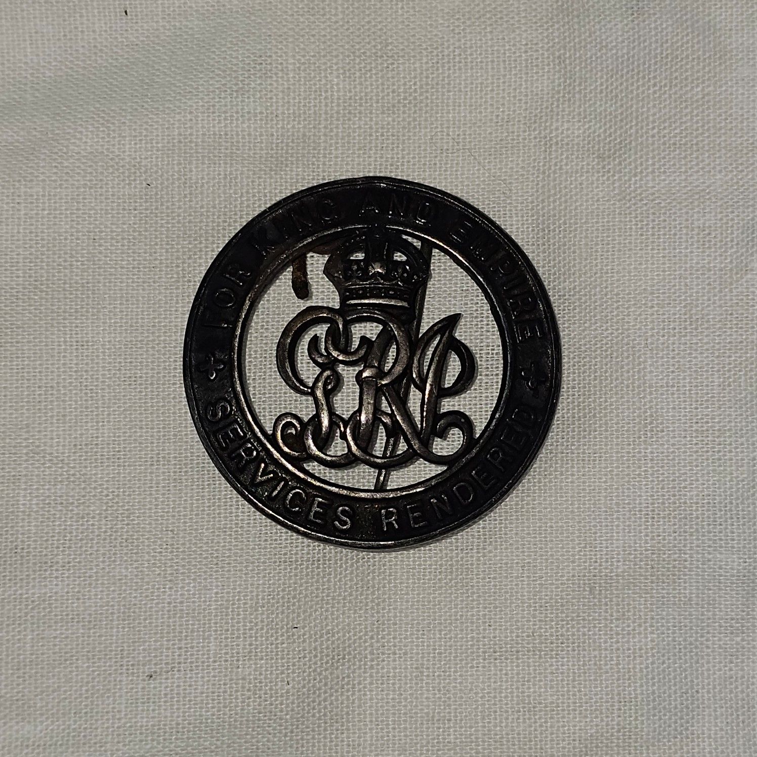 WW1 British Wound Badge For King And Empire Services Rendered - Image 5