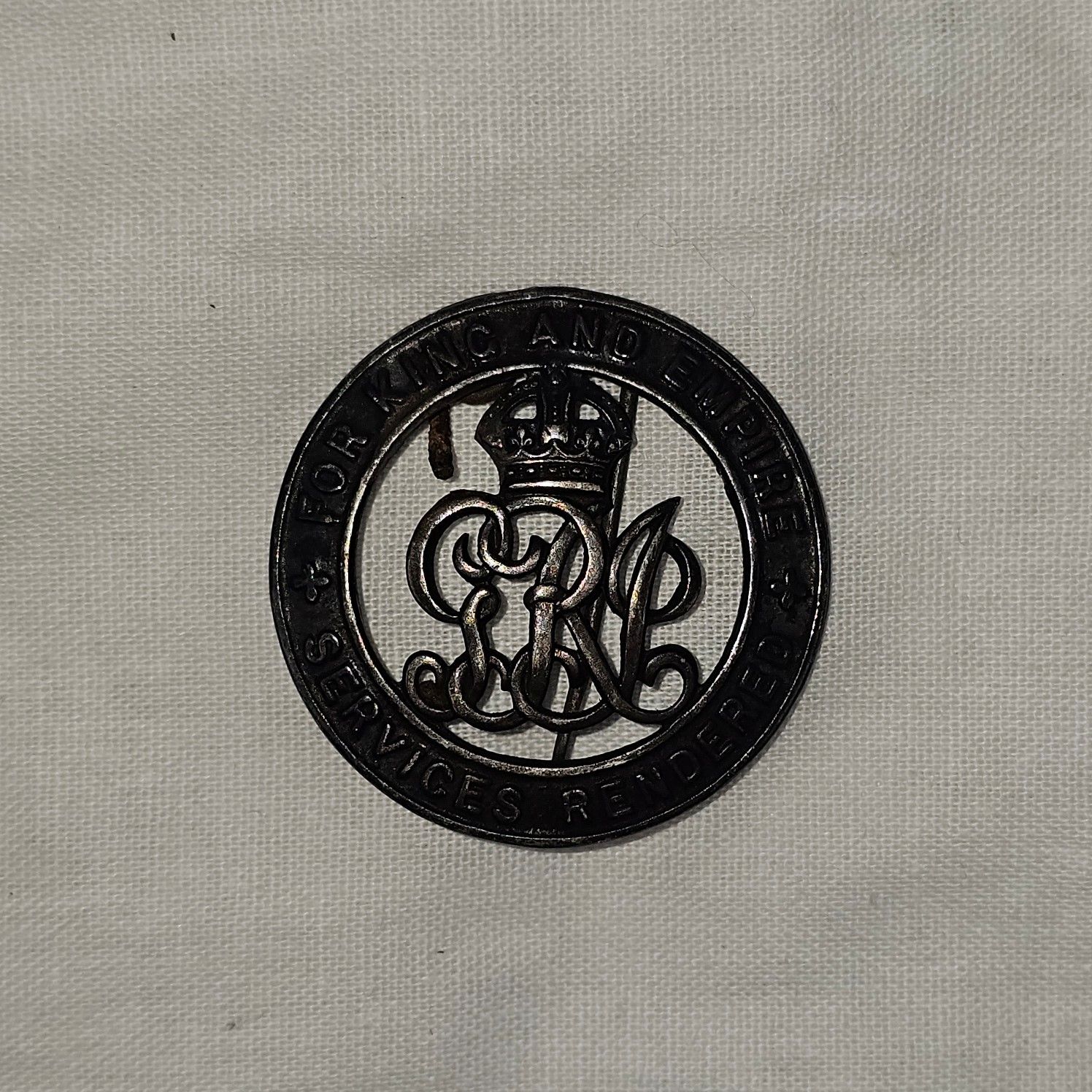 WW1 British Wound Badge For King And Empire Services Rendered - Image 4