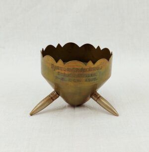 WW1 Trench Art Bullet Bowl 1915 Battle Of Jenikoj